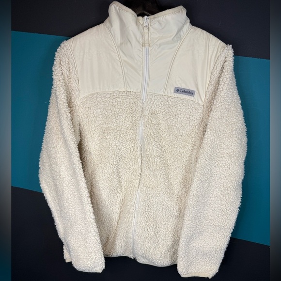 Columbia Ivory Sherpa Fleece Jacket - Picture 1 of 11